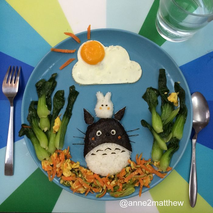 Madre Prepara Desayunos Artísticos Para Sus Hijos