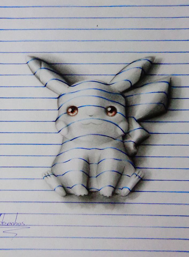 Artista De 15 Años Crea Increíbles Dibujos 3D En Su Cuaderno