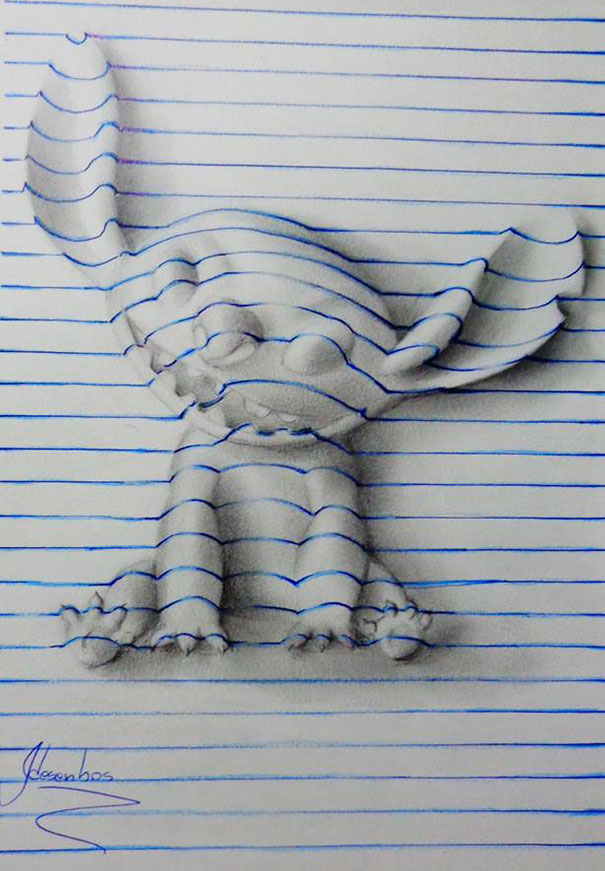 Artista De 15 Años Crea Increíbles Dibujos 3D En Su Cuaderno