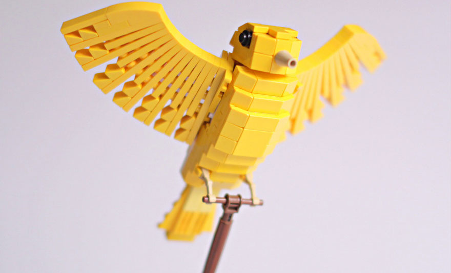 Increíbles Réplicas De Pájaros De Lego Hechas Por Un Jardinero Pronto A La Venta