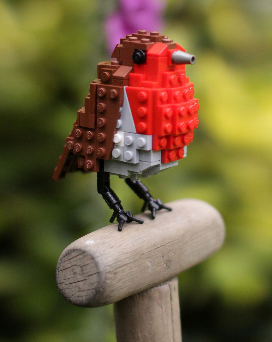 Increíbles Réplicas De Pájaros De Lego Hechas Por Un Jardinero Pronto A La Venta