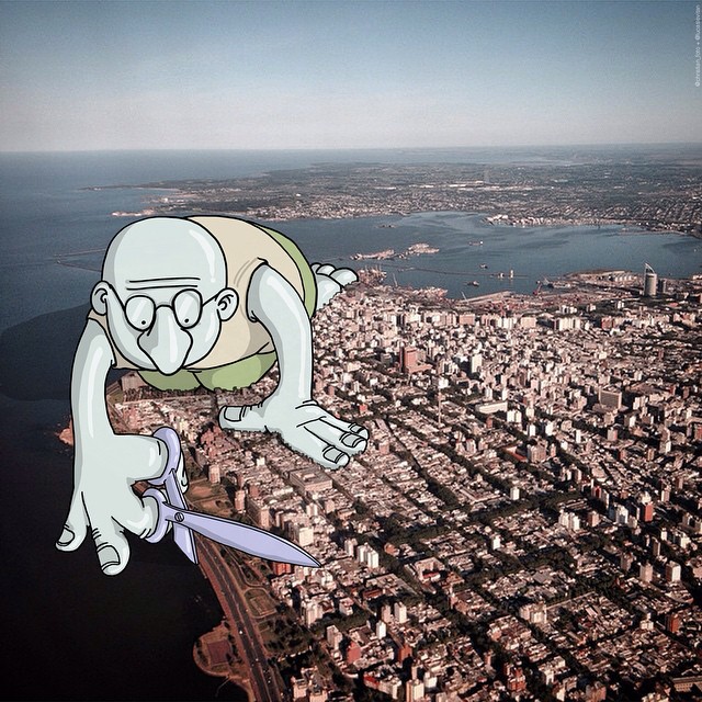 Ilustrador brasileño añade divertidas caricaturas a las fotos de Instagram de otras personas