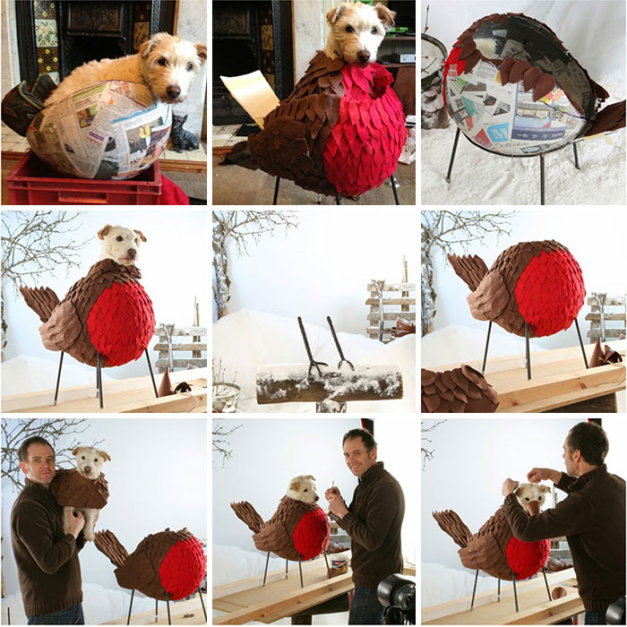 Cada Navidad, este fotógrafo convierte a su perro en distintos animales