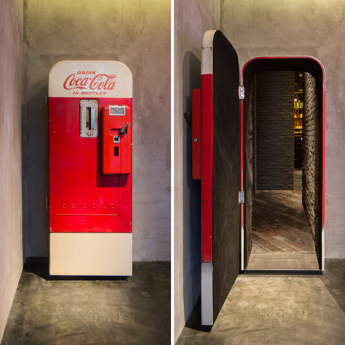 Hay un bar escondido tras esta antigua máquina de bebidas en Shanghai