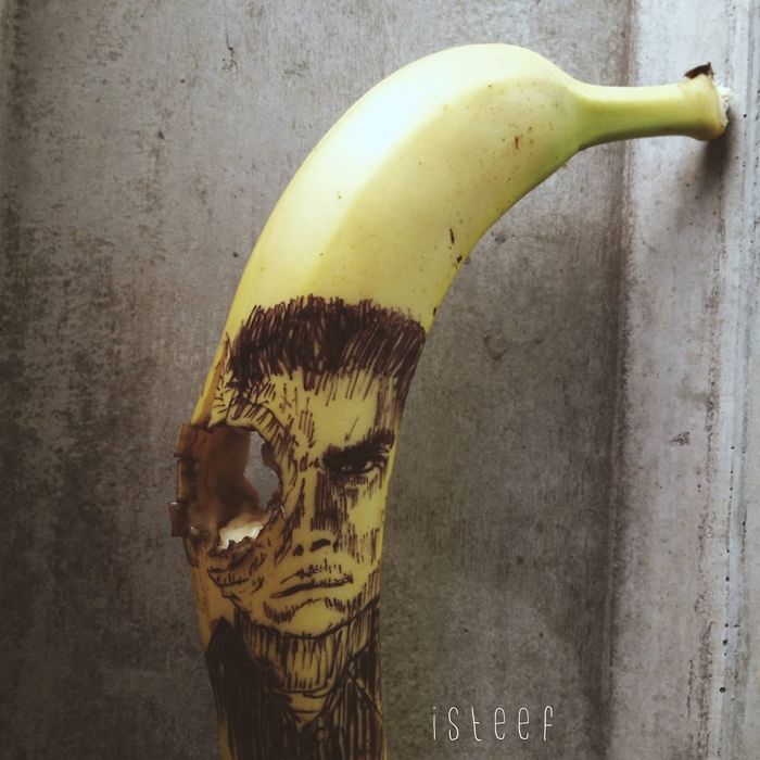 Este artista convierte los plátanos en obras de arte