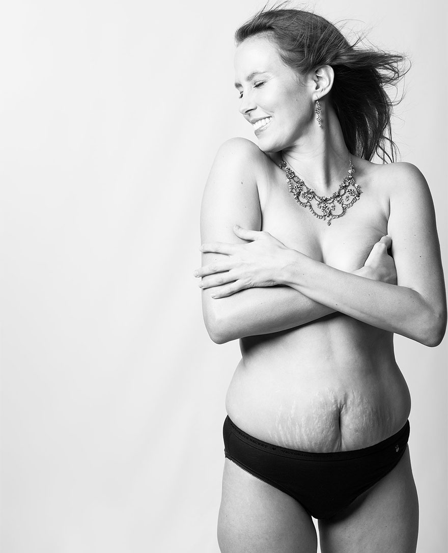 Esta íntima serie de fotos muestra la apariencia del cuerpo de las madres tras dar a luz
