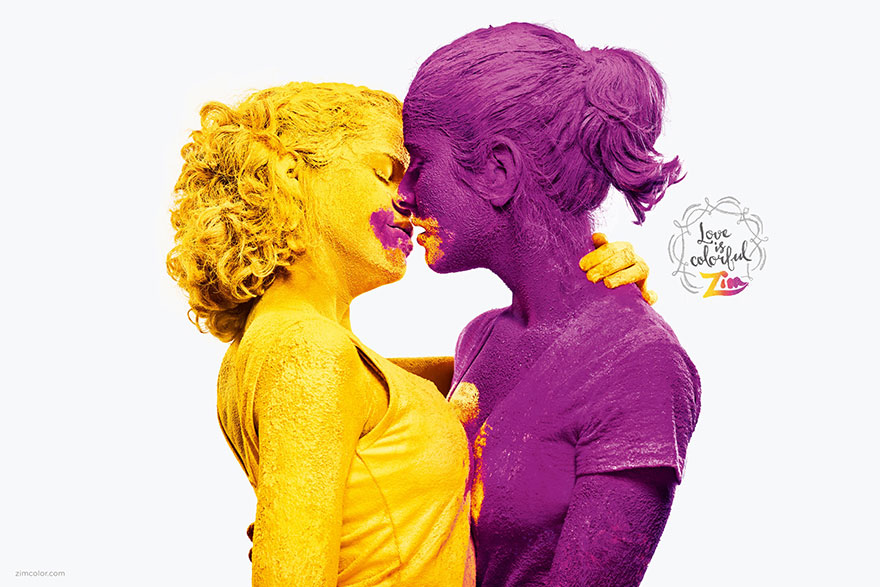 El amor es colorido: este anuncio de pintura muestra que el amor viene en todas las formas y colores