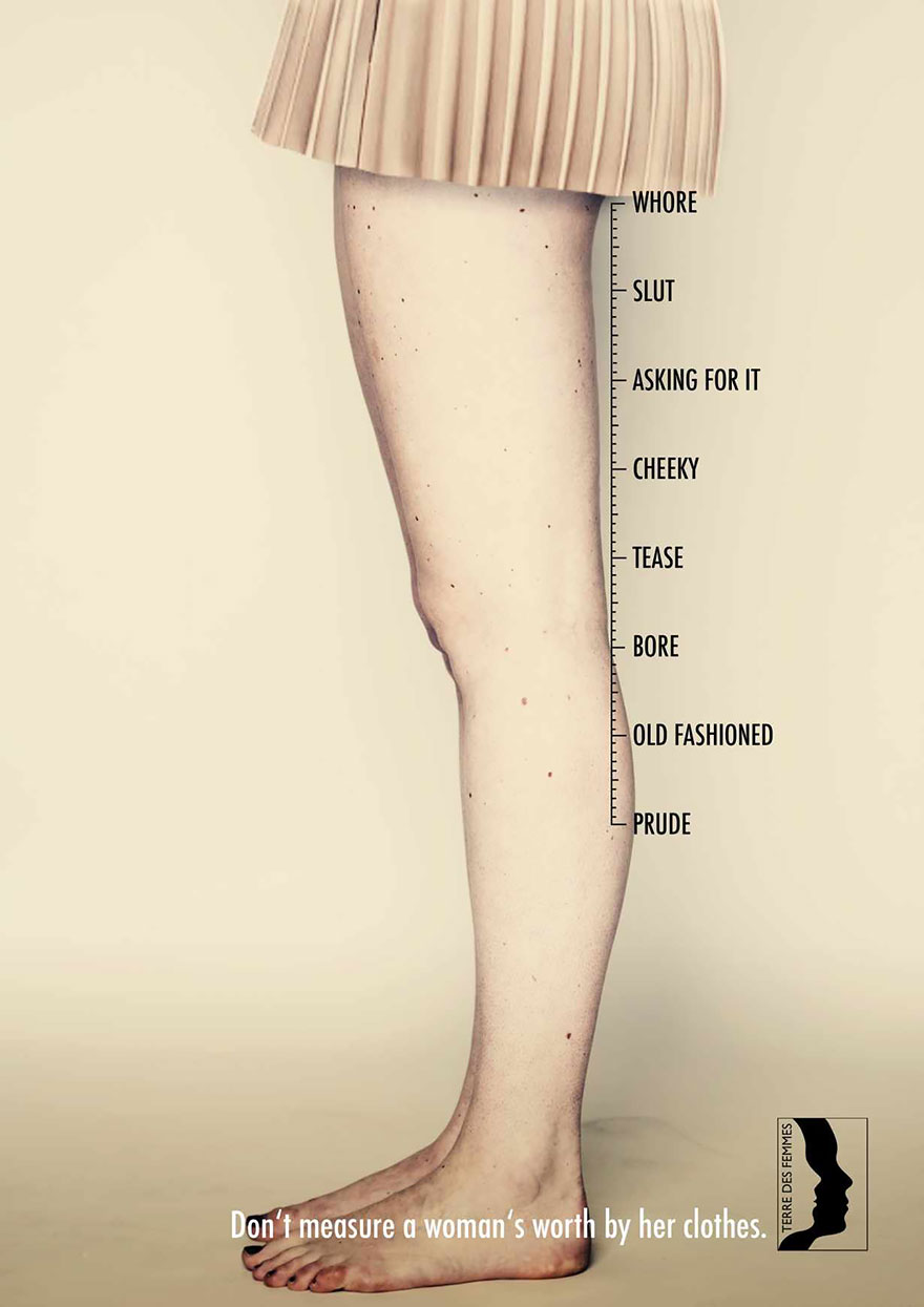 No se mide el valor de una mujer por su ropa