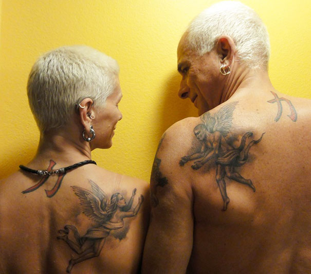 25 Tatuajes a juego para parejas que quieren envejecer juntas