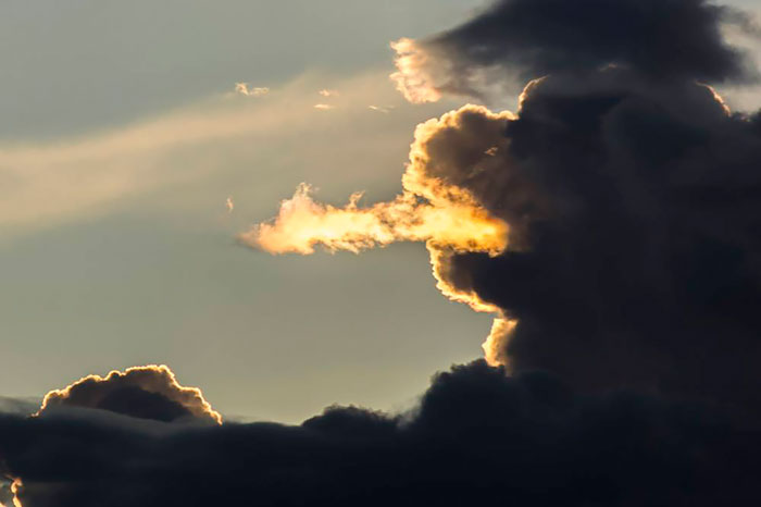 20 Nubes asombrosas que parecen dragones, perros y dinosaurios