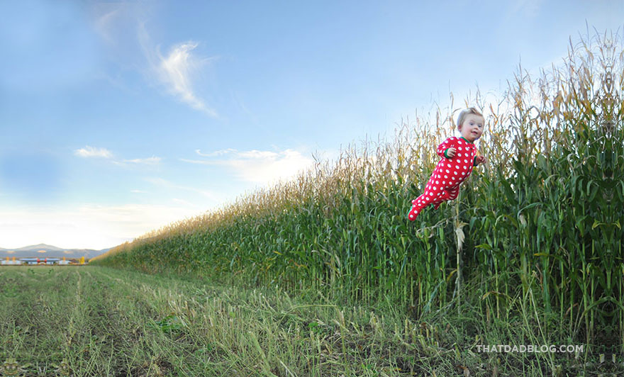 Este padre fotógrafo hace volar a su hijo con síndrome de Down en unas fotos adorables