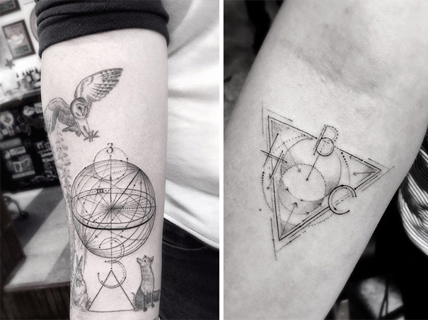 El Doctor Woo lleva experimentando con sus tatuajes geométricos desde que tenía 13 años