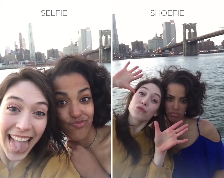Los nuevos zapatos - selfie revolucionan la manera de hacerse selfies