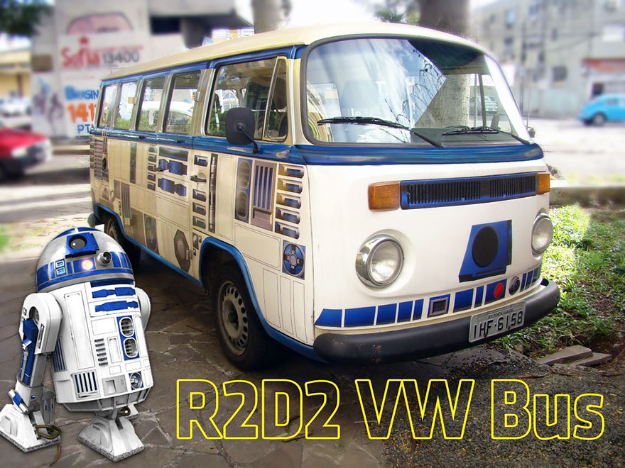 Cómo convertir una vieja furgoneta en R2-D2 de La Guerra de las Galaxias