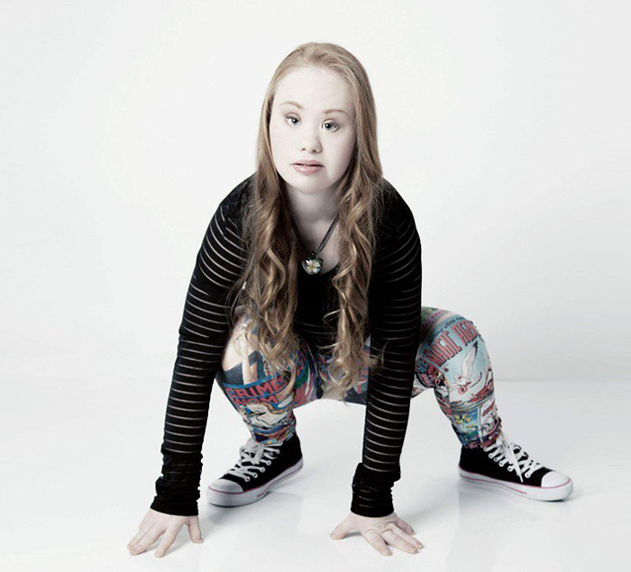 Esta chica con síndrome de Down está decidida a convertirse en modelo