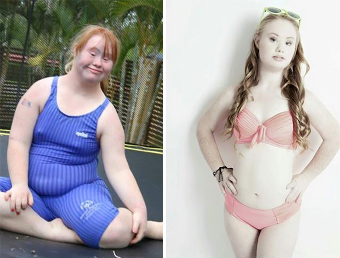 Esta chica con síndrome de Down está decidida a convertirse en modelo