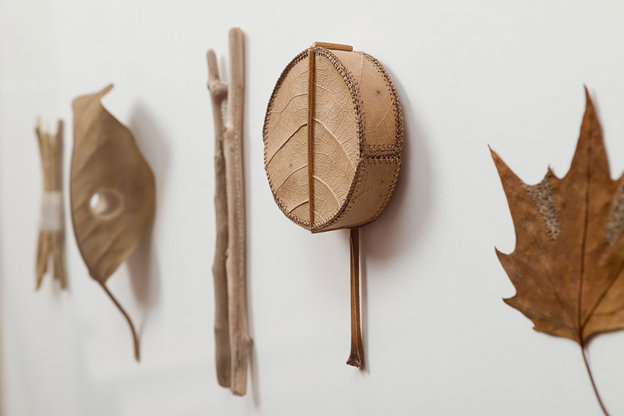 Delicadas hojas decoradas con ganchillo, por Susanna Bauer