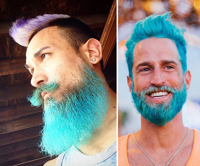 admiración Teoría establecida principio Moda Merman: Hombres tiñéndose el pelo en colores realmente vívidos | Bored  Panda
