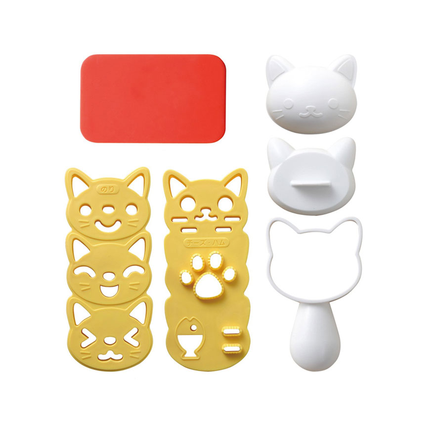 Convierte las bolas de arroz en adorables gatitos con este kit de Omosubi