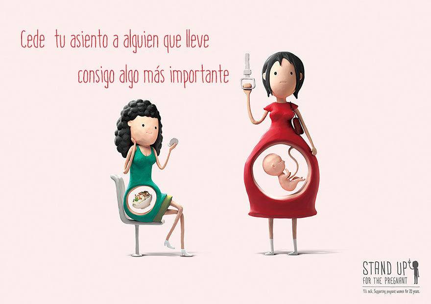 Estas encantadoras ilustraciones nos recuerdan por qué las embarazadas merecen los asientos más que nosotros