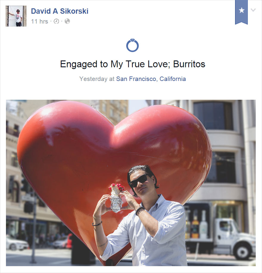 Este hombre se hizo fotos románticas con un burrito
