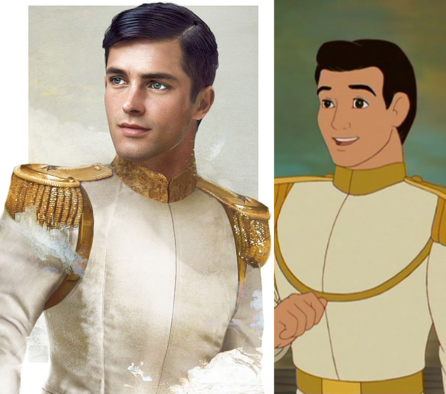 Este es el aspecto que tendrían los príncipes de Disney en la vida real