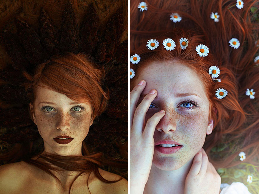 Estos increíbles retratos de mujeres pelirrojas captan el espíritu del verano