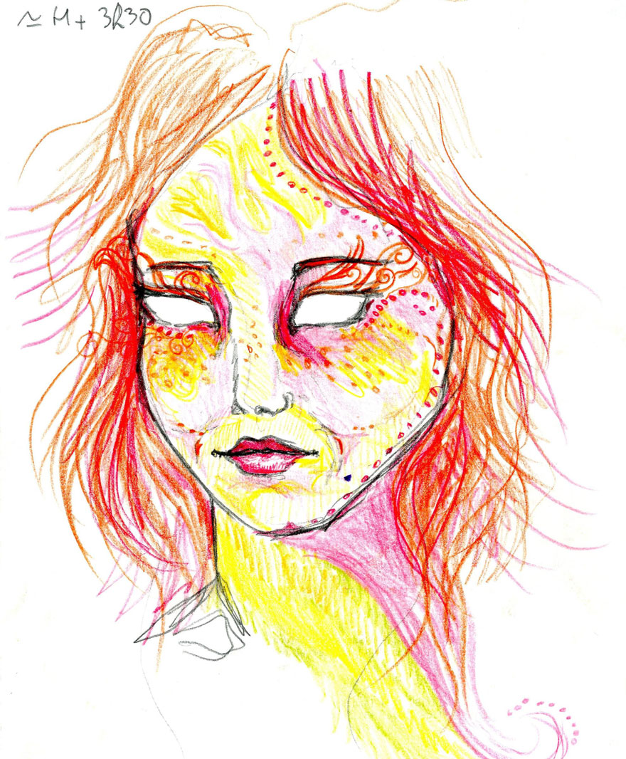 Una artista consumió LSD y dibujó autorretratos durante 9 horas para mostrar cómo afecta al cerebro