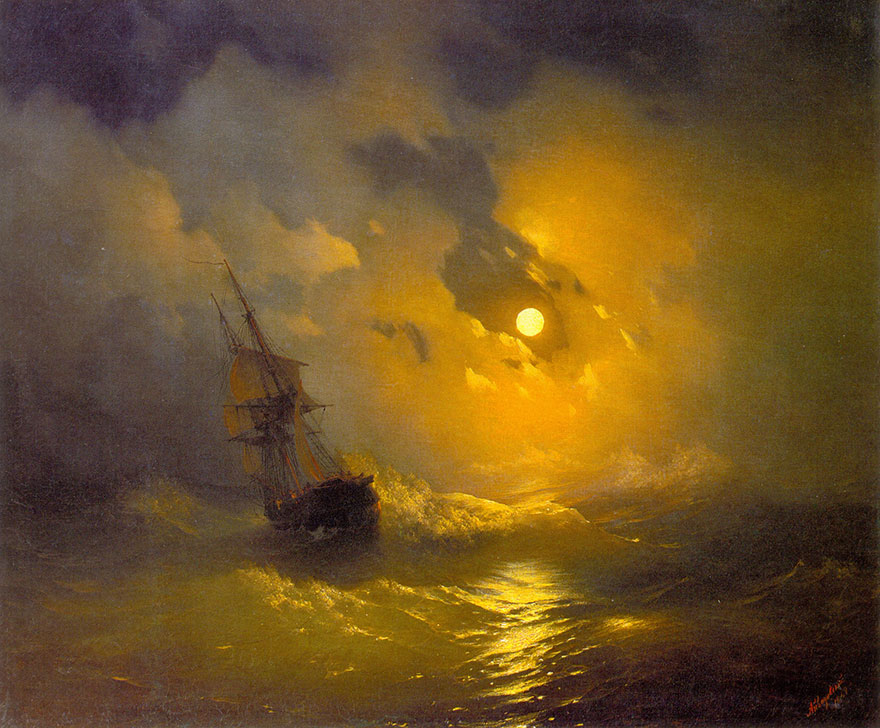 pintura-olas-mar-barcos-ivan-konstantinovich aivazovsky (10)