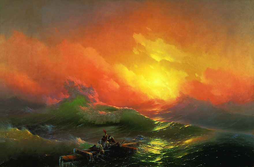 pintura-olas-mar-barcos-ivan-konstantinovich aivazovsky (3)