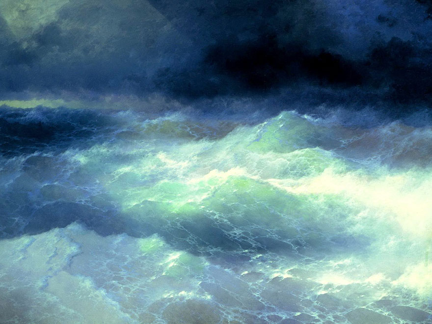 pintura-olas-mar-barcos-ivan-konstantinovich aivazovsky (4)