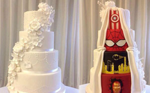 Esta pareja llegó a un mutuo acuerdo y su pastel de bodas tuvo «dos caras»
