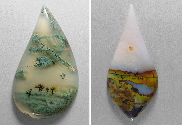 Estos cristales de ágata parecen fotos con paisajes diminutos