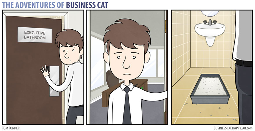 Cómo sería tu oficina si el jefe fuera un gato