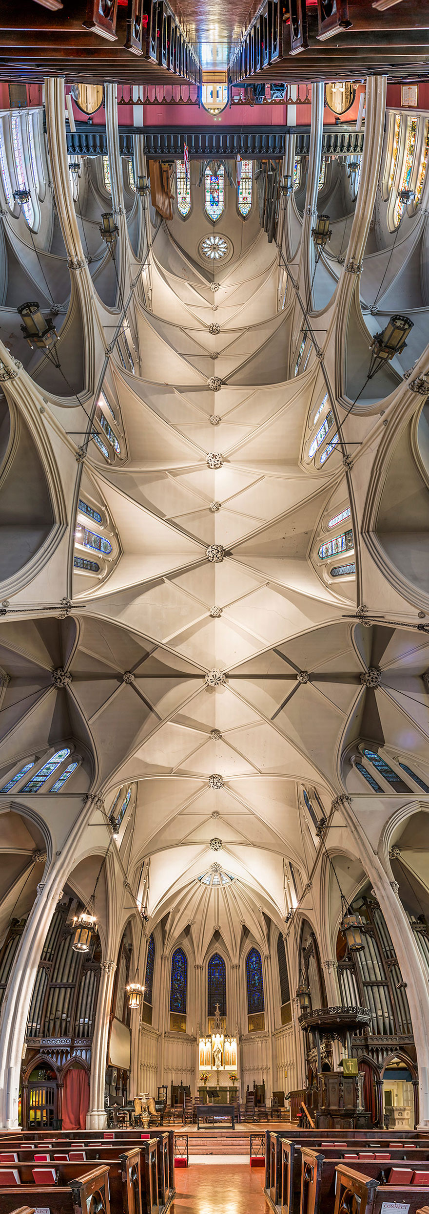 Panorámicas verticales de las iglesias de Nueva York inspiradas por la visita del Papa, por Richard Silver