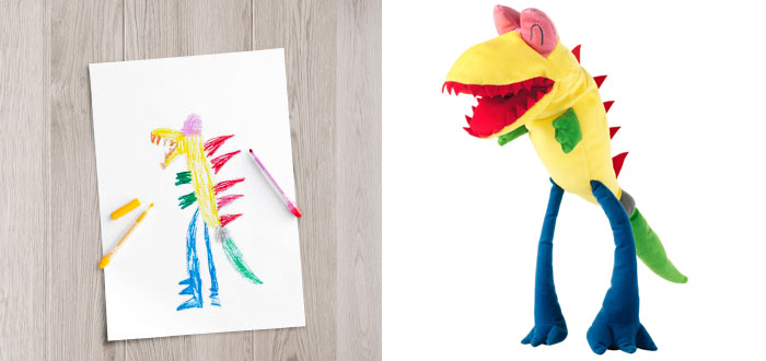 IKEA convierte estos dibujos infantiles en peluches reales para recaudar dinero solidario