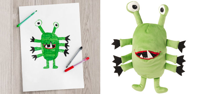 IKEA convierte estos dibujos infantiles en peluches reales para recaudar dinero solidario