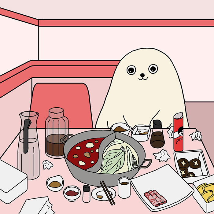 La vida diaria de una foca adorable, por Wang Fanqiao