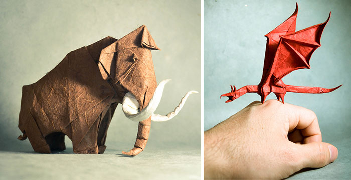 Increíbles obras de origami creadas por el artista español Gonzalo Gª Calvo