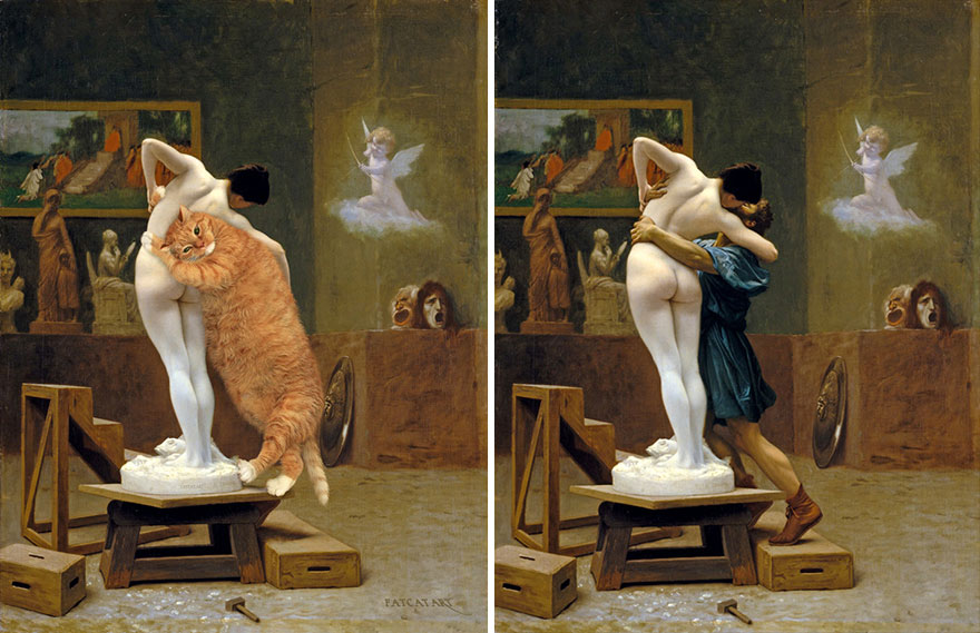 pinturas-famosas-con-gato-Ginger-svetlana-petrova (4)
