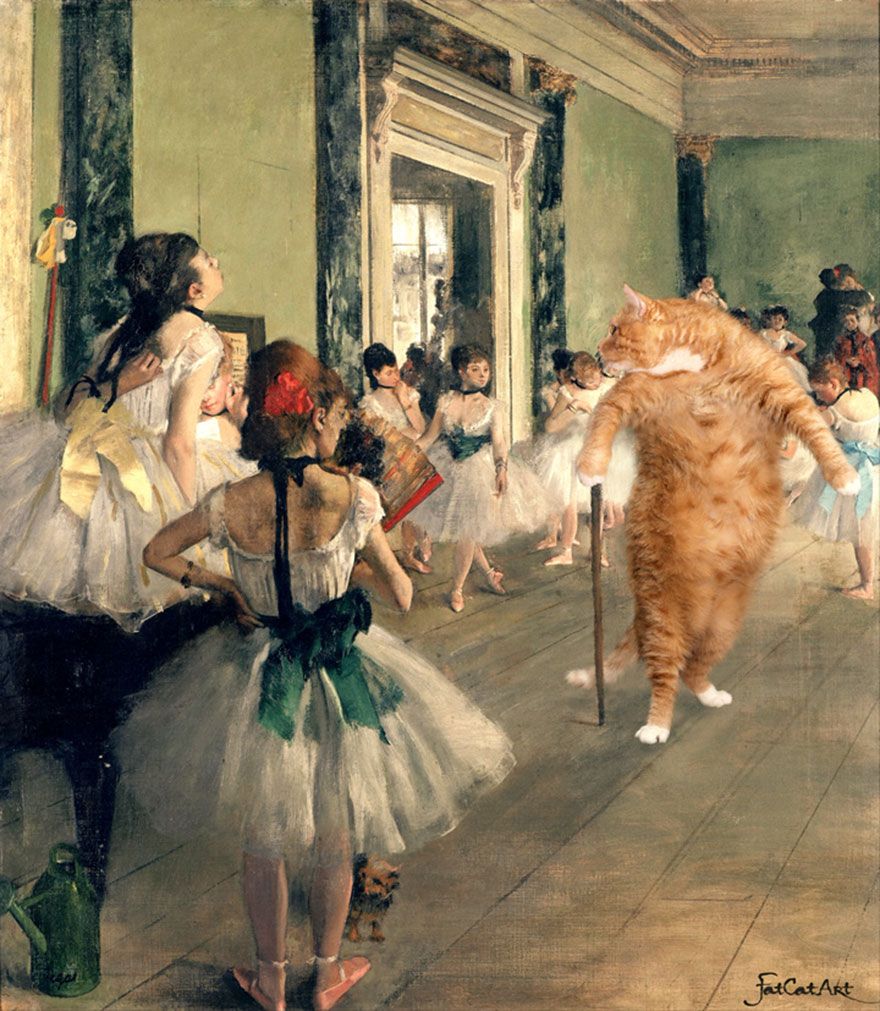 pinturas-famosas-con-gato-Ginger-svetlana-petrova (5)