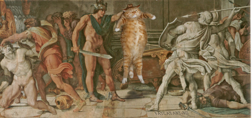 pinturas-famosas-con-gato-Ginger-svetlana-petrova (6)