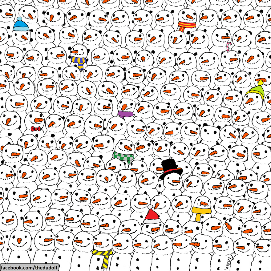 Encontrar el panda en este puzzle es muy difícil para algunos