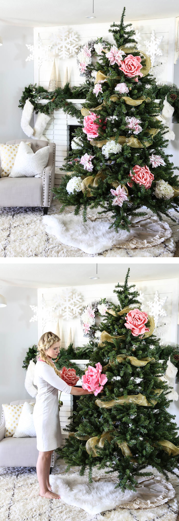 ideas-decoracion-arbol-navidad-flores (10)
