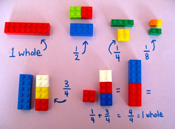 Una profesora utiliza LEGOs para explicar matemáticas a sus alumnos
