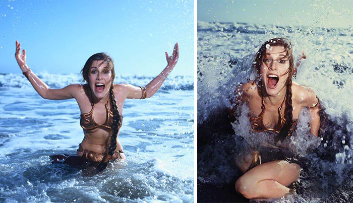 8 Fotos antiguas de Carrie Fisher promocionando el Retorno del Jedi en 1983