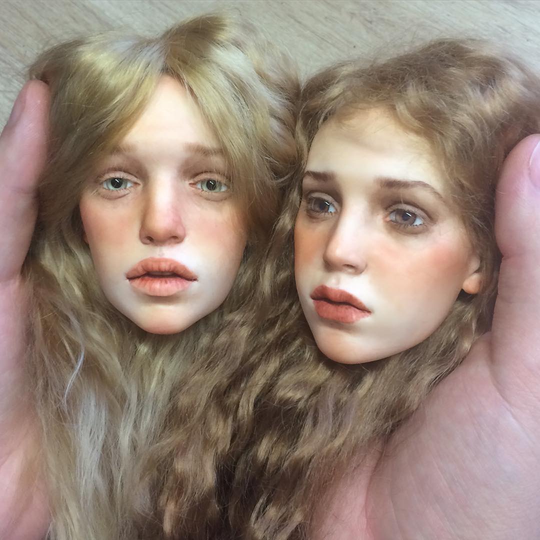 Este artista ruso crea cabezas de muñeca tan realistas que dan escalofríos