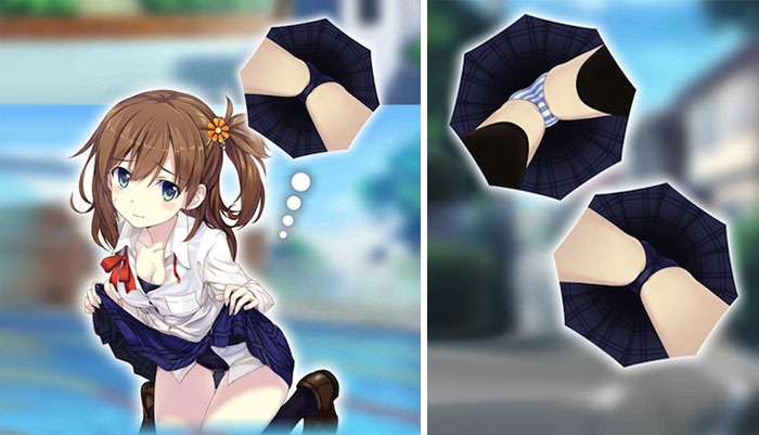 La última moda en Japón son estos paraguas imitando lo que hay bajo una falda