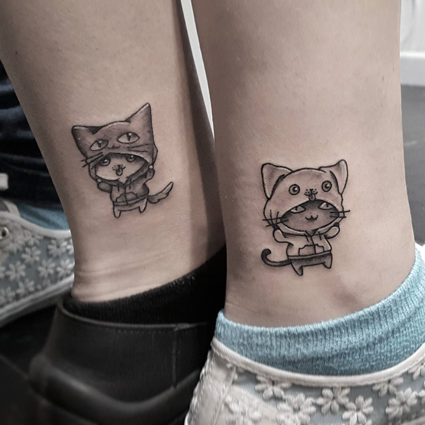 25 Ideas de tatuajes para mostrar el vínculo entre hermanas