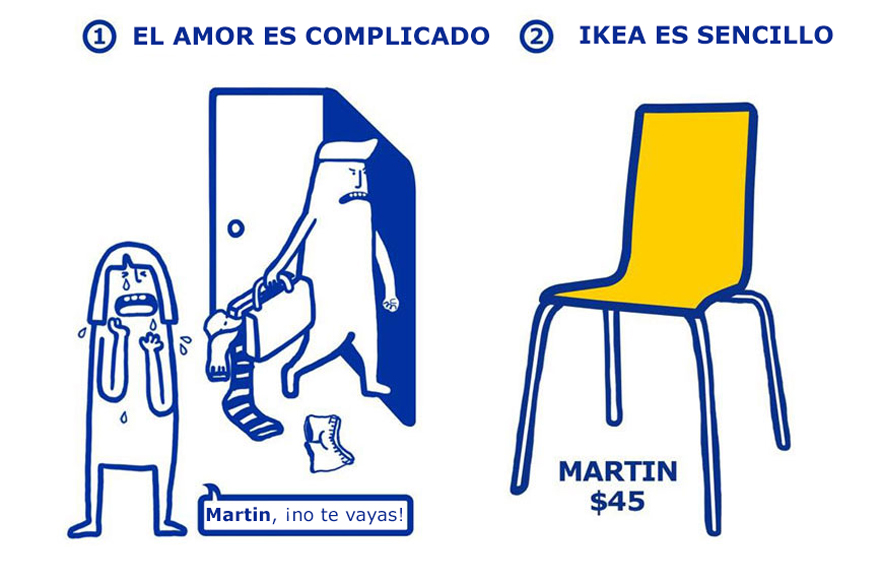 IKEA muestra lo sencillo que es arreglar los problemas amorosos